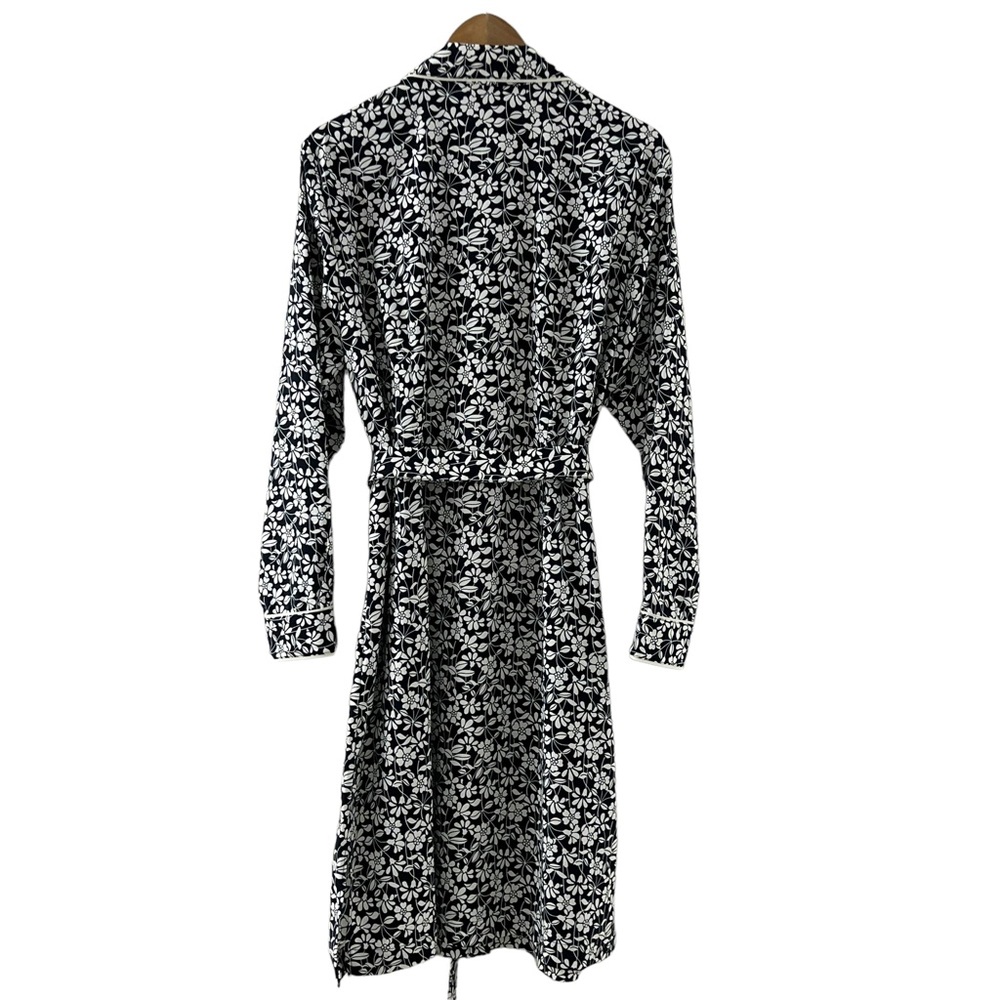 Brooks Brothers Navy and White Floral Shirt Dress - Picture 2 of 9